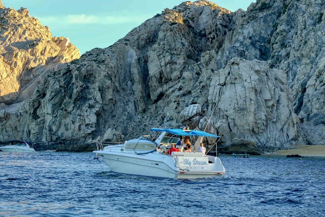 1 Hour Cabo Highlights on a 33ft Luxury Yacht - The Pelican Rock stop: snorkeling, if conditions cooperate