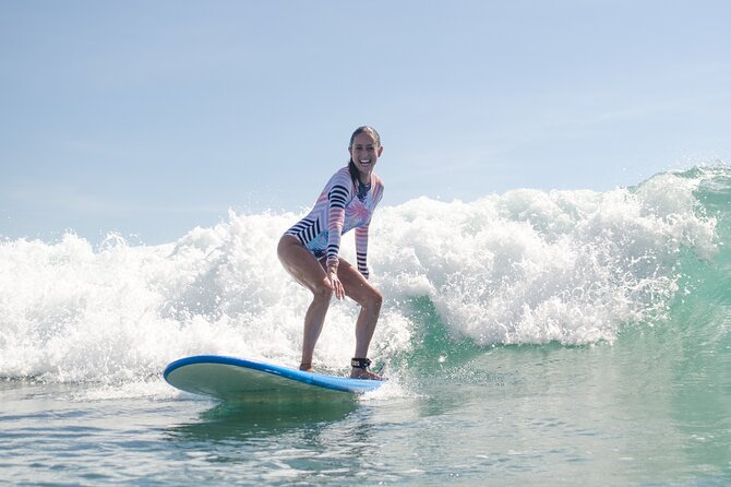 120 Min Surf Lesson / Great for All Levels - San Jose del Cabo surf lessons at Costa Azul, a beach-to-water plan