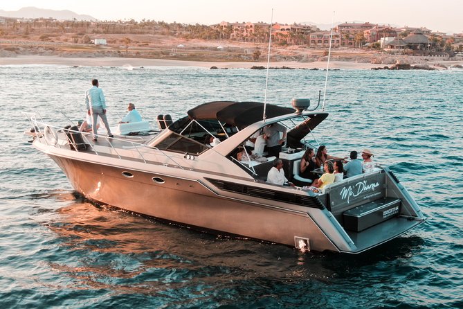 3Hr Private Yacht Cruise in Cabo As if you were aboard your own Private Yacht.Al - Open bar and tapas-style snacks, how that changes the mood