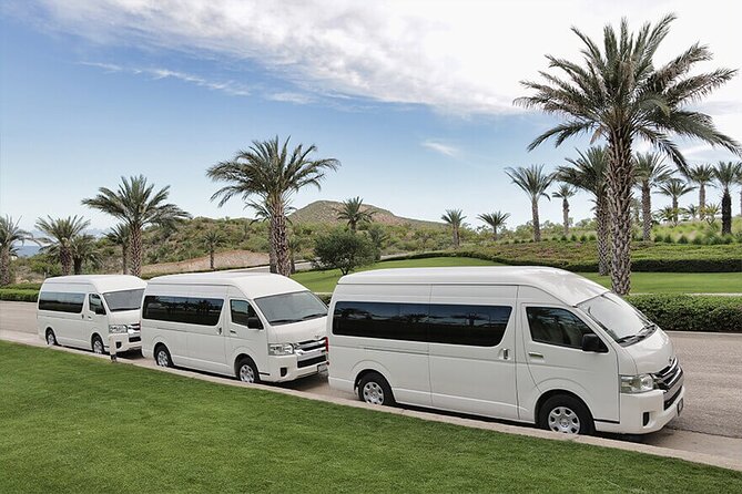 Airport Transfer to Cabo San Lucas & Pacific side Hotels & Villas Round Trip - The Van Ride: Comfort, Safety, and Those Included Drinks