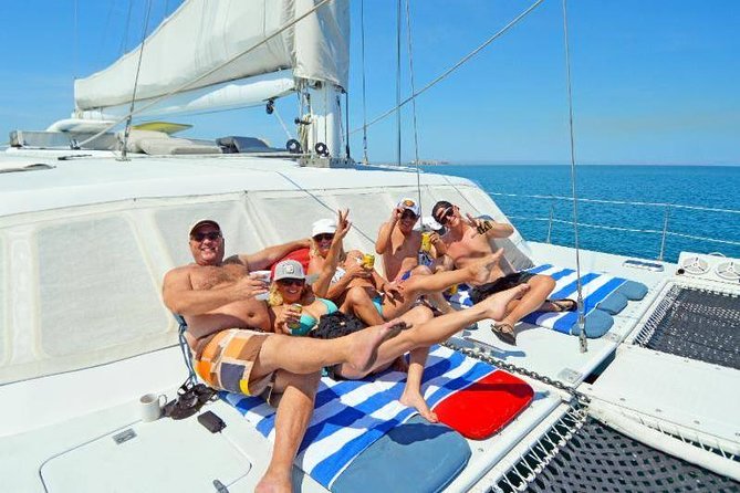 All-Inclusive Catamaran Tour | Beaches & Sea Lions from Los Cabos - The secluded beach setup: showers, towels, and gear that reduces friction