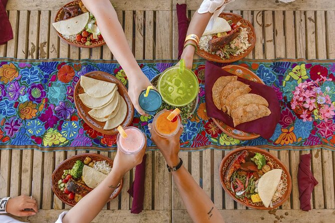 All inclusive private Beach Club - The Mexican buffet setup, what to expect for lunch