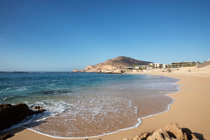 Arch Views & Snorkeling Paradise at Chileno Beach Private tour - Glass-bottom boat toward El Arco and the meeting of oceans