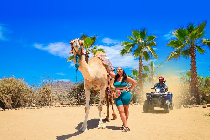 ATV Tour, Camel Ride, Tequila Tasting and Mexican Buffet Lunch - Tierra Sagrada and the ATV portion: desert trails, safety gear, and group pacing