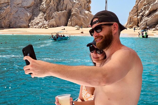 Cabo Blue Snorkeling Cruise, Open Bar and Lunch in Cabo San Lucas - Lovers Beach at Land’s End: Playa del Amor and the Pacific vs. Sea Contrast