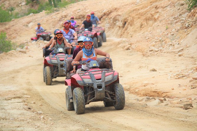 Cabo Desert ATV & Beach Horseback Combo enjoy adventure and beauty! - The Drive Through Canyons, a Dry Stream, and Mountains