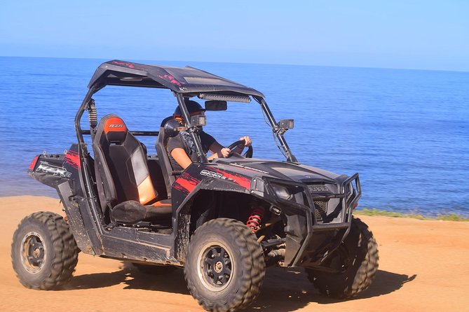 Cabo Migrino Beach & Desert Tour (Single UTV) - The course vibe: desert trails, mountain views, and beach time