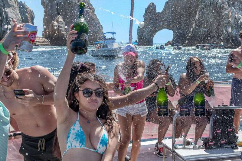 Cabo San Lucas: Adults-Only Boat Party with Drinks & Live DJ - The 3-Hour Flow: Boarding, Dancing, Swimming, Arch Photos, Champagne