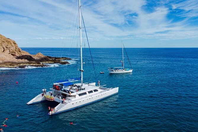 Cabo San Lucas Catamaran Cruise: Snorkel or Sunset Adventure - Meeting Point at Eco BarBoulevard Marina, and How to Avoid Wasted Time