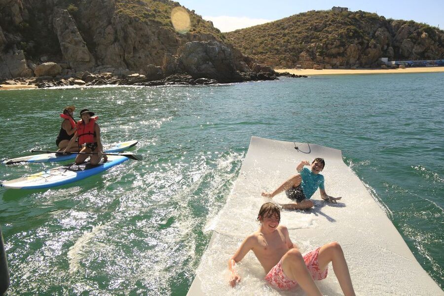 Cabo San Lucas: Private Catamaran Cruise - Paddle boarding on smooth water (and how to make it fun)
