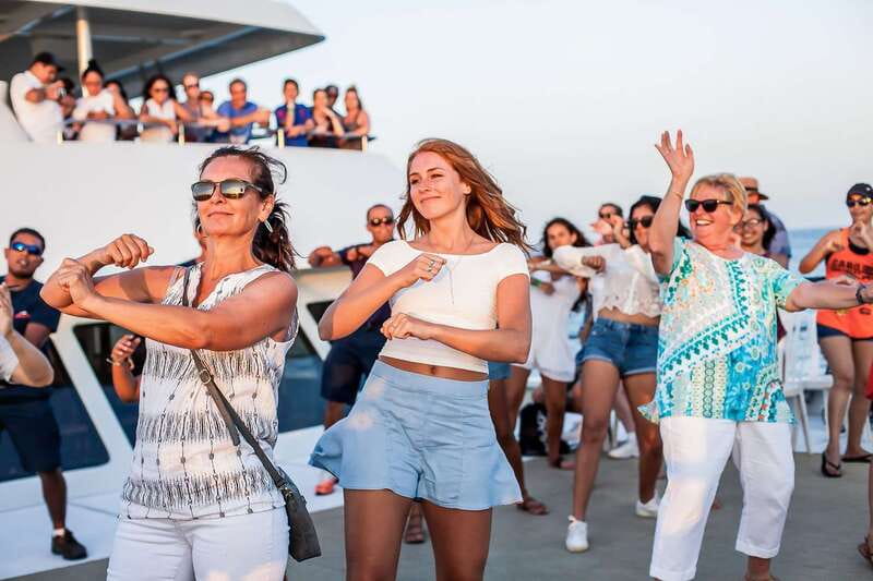 Cabo San Lucas: Sunset Dinner Cruise - A Floating Sunset Party: the 360-Degree Deck and Dance Floor