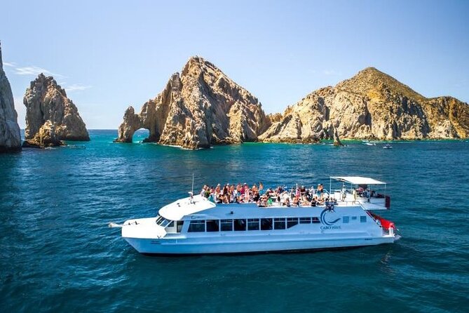 Cabo San Lucas Sunset Dinner Cruise with Open Bar - The 2-hour route: Pacific, Sea of Cortez, and a sunset-focused timeline