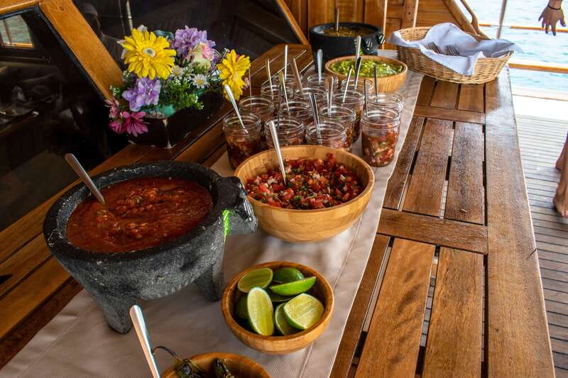 Cabo San Lucas: Sunset Yacht Cruise w/Chef Dinner & Open Bar - Snacks before dinner: charcuterie-style ocean calm