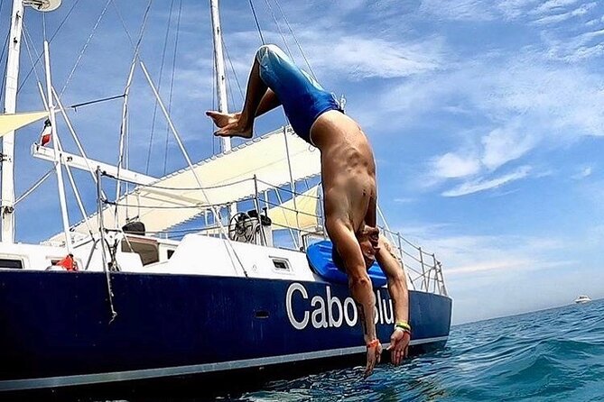 Cabo San Lucas Three Hour Private Boat Snorkeling Tour - Santa Maria Bay snorkeling: gear provided, safety net positioned, water time first