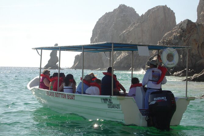Cabo San Lucas Tour & Glass Bottom Boat to the Arch - Stop 2: Glass-Bottom Boat Toward Neptune’s Finger and the Arch