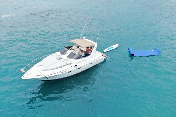 Cabo San Lucas Yacht Rental all inclusive - Stop 3: Medano Beach anchoring, swimming, snorkeling, and paddle boards