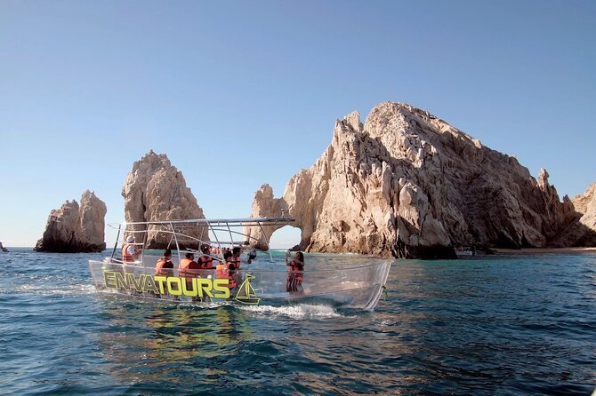 Clear Boat Ride with City Tour in Los Cabos - The Arch of the End of the World From a Crystal-Clear Boat