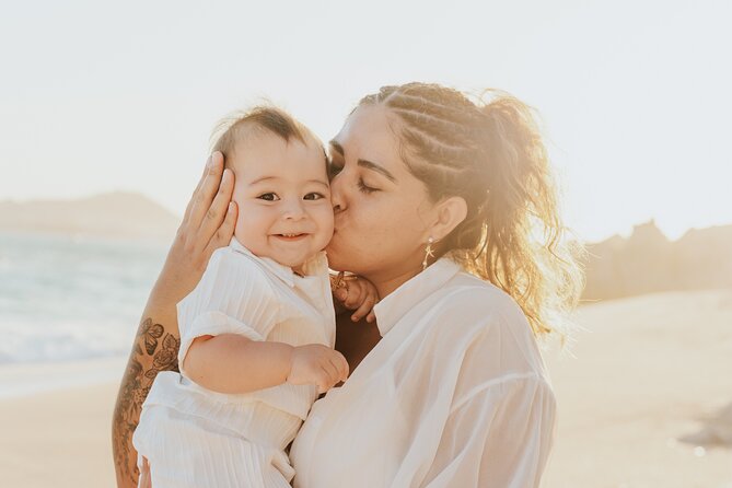 Family photo shoot on beach monuments - Sunset Light and Beach Monuments: Getting Photos You’ll Actually Frame
