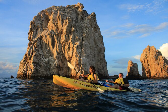 Kayak Expedition to the Arch of Cabo San Lucas, Lovers Beach & Snorkel - Pelican Rock snorkeling: where the fish show up and skills get coached