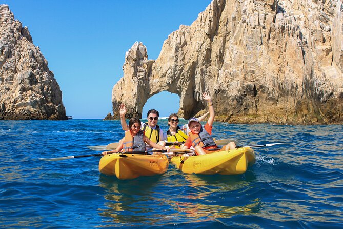 Kayak Expedition to the Arch of Cabo San Lucas, Lovers Beach & Snorkel - El Arco de Cabo San Lucas: close views, sea lions, and that included photo
