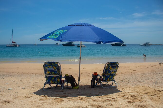 Kayak from Viudas Beach to Chileno Bay & Snorkel + Beach Time - Beach time in Chileno Bay: shade, snacks, and showers that matter