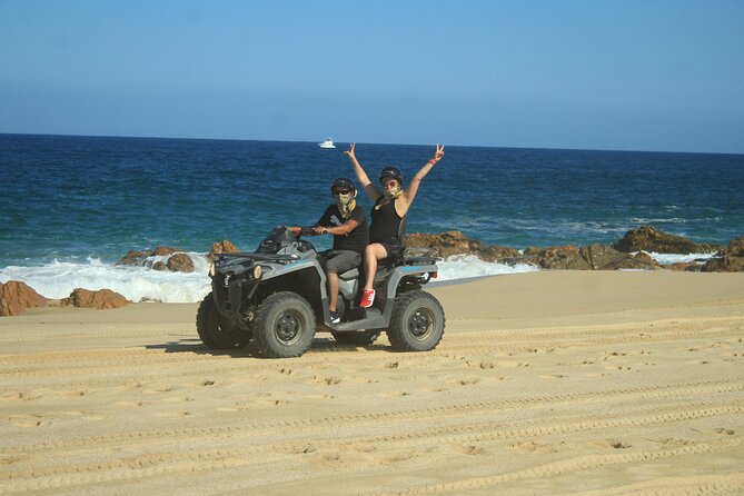 Los Cabos Beach & Desert Tour in Automatic ATV + Tequila Tasting - Automatic ATV driving: easy to start, still needs attention