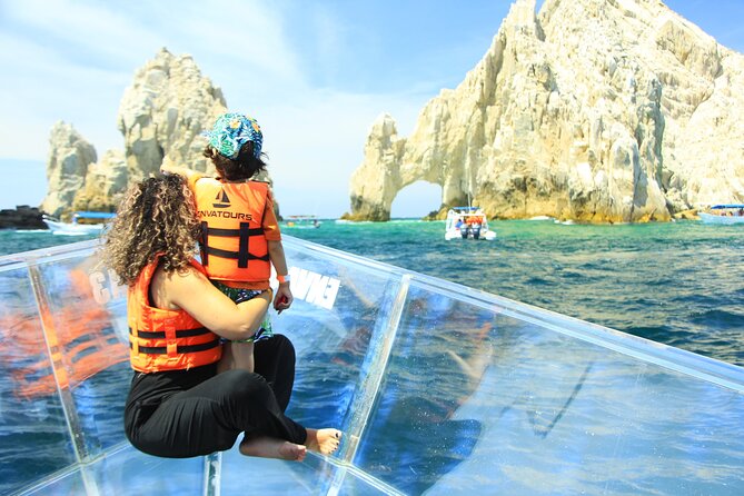 Los Cabos Deluxe City Tour: San Jose, San Lucas and The Arch - Stop 3: Clearboat ride, Medano Beach views, and rock formations