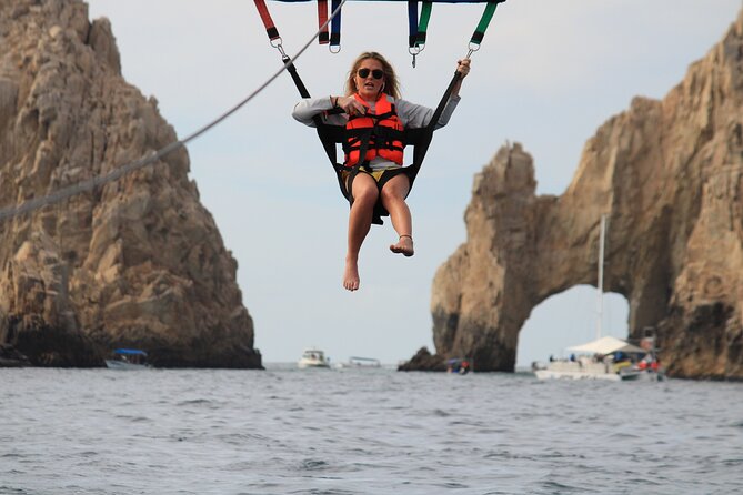 Los Cabos Parasailing Adventure Skybound over Cabo San Lucas Bay - Safety setup: life jacket, instructions, and crew support that actually matter