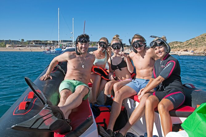 Los Cabos Snorkeling Tour by Speed Boat with Photos Included - What’s included: snorkeling gear, snacks, water, and professional photos