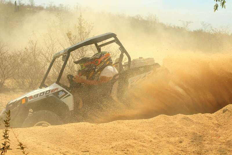 Los Cabos: Ultimate UTVs Adventure, Cross the Wooden Bridge - The Ride Itself: Canyon, Rocks, Hills, Brook, and Beach