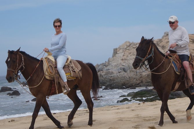 Love is in the air: Private Cabo Beach Sunset Horse Ride W Dinner - Dinner at Sunset: Fajitas, Drinks, and How the Meal Is Set Up