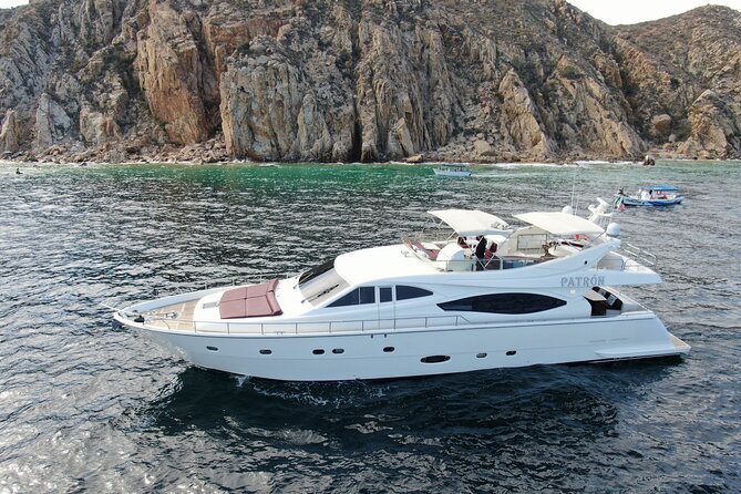 Luxury Yacht Charter in Cabo San Lucas - Ferretti 88ft. - Stop 2 on the Pacific Coast, Rock Formations and Marine Life