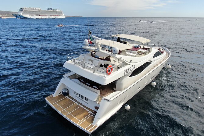 Luxury Yacht Charter in Cabo San Lucas - Ferretti 88ft. - Price and Logistics, How to Judge $5,600 Per Group