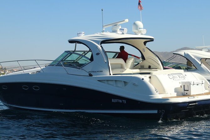 Luxury Yacht Tour in Los Cabos 45FT SeaRay Sundancer - Meet at C Dock, Marina, and What the 2-Hour Timing Means