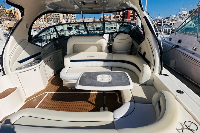 Luxury Yacht Tour in Los Cabos 45FT SeaRay Sundancer - Stop 3: The Pacific-Side Beach for Sunset Viewing With Stronger Waves