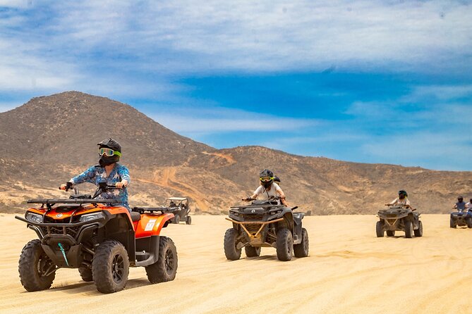 Migriño Beach And Dunes ATV Tour in Cabo - Family fit: kids club and nanny service, plus group limits