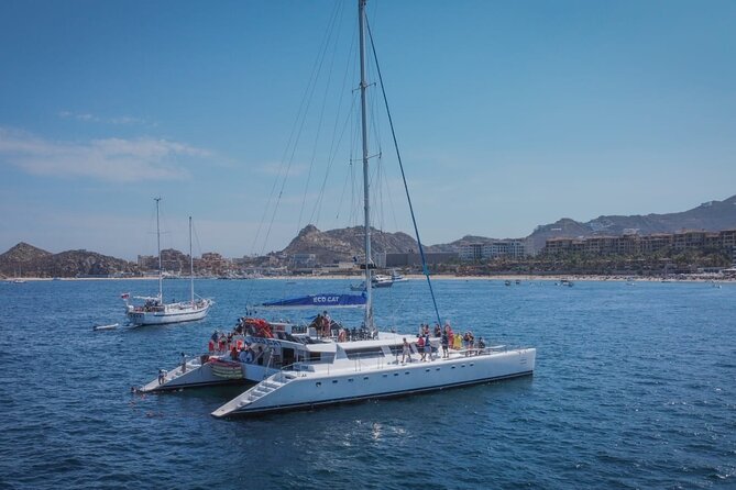 Multimillion Yacht Cabo Cruise Sunset or Snorkel Optional PICKUP! - Snorkeling option: what to expect from Cabo’s water time