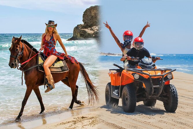NEW!! Combo ATV & Horseback Ride. Beach & Desert. Tequila Tasting - Quick hits before you go