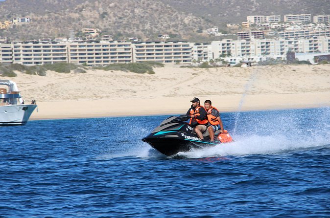 New Jetski Adventure in Cabo San Lucas Bay with Hotel Pickup 1hr - Safety Setup and the Collision Insurance Choice