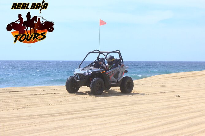 New!!! Kids Off Road Experience Automatic Mini RZR Beach & Desert - Real Baja Tours check-in, restrooms, and meeting Ignacio
