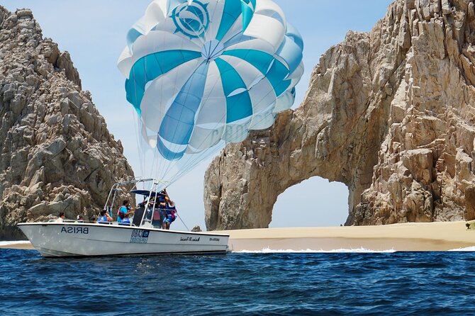 Parasailing Los Cabos Adventure - Your Flight Plan: Arch of Cabo and the Cabo Shoreline from Above
