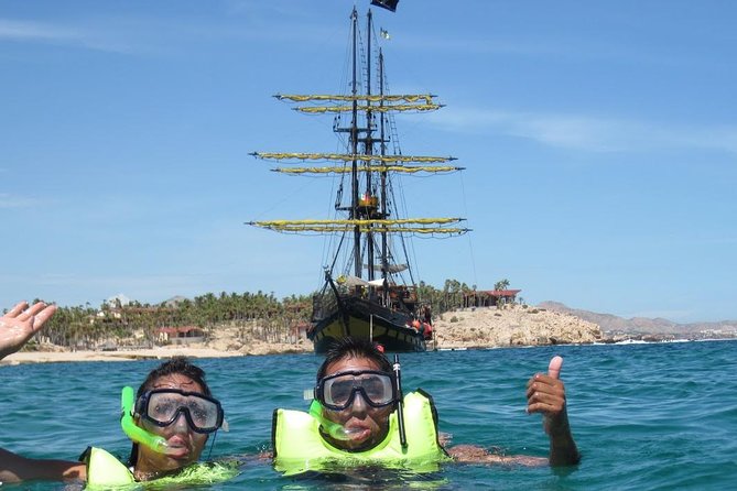 Pirate Ship Snorkel and Lunch Cruise in Los Cabos - Chileno Bay Water Time: Snorkeling Gear Included, Plus Paddleboards and Rope Jumps