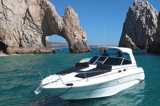 Private 3hr Yacht Cruise in Cabo San Lucas all included - Pelican Rock snorkeling stop in about 30 minutes
