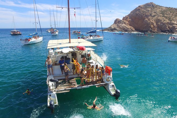 Private Catamaran Snorkeling Cruise in Los Cabos - Snorkeling Setup: Lilly Pad, Paddleboards, and Jellyfish Handling