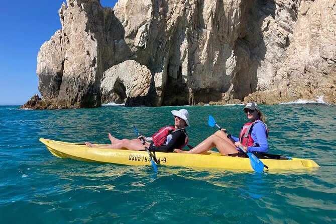 Private Los Cabos Arch & Playa del Amor tour by Glass bottom kayak - Playa de los Amantes and Divorce Beach: views from the kayak, not from a viewpoint