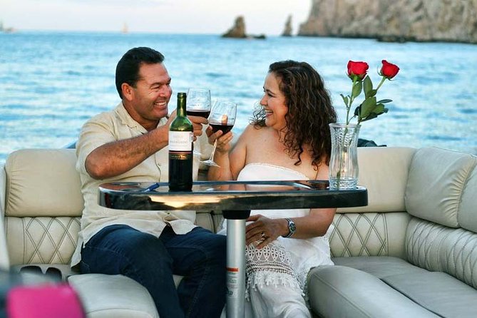 Private Luxury Pontoon Boat, Snorkel, Arch, Sunset & byond - Passing Land’s End: The Arch, Lover’s and Divorce Beach, and Sea Lions