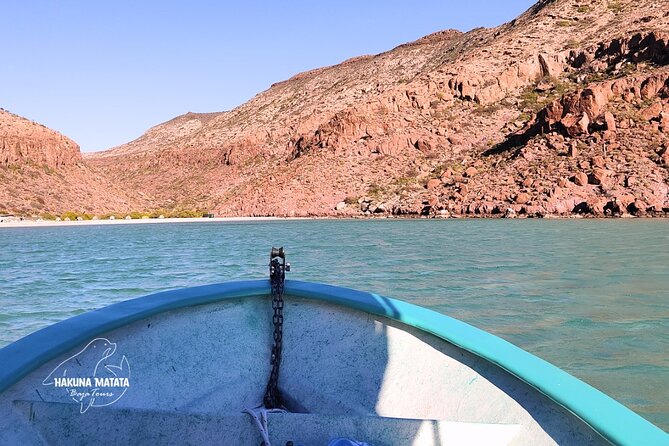 Private Tour to Isla Espiritu Santo and snorkel with sea lions - Isla Partida: passing under the arch and making a wish