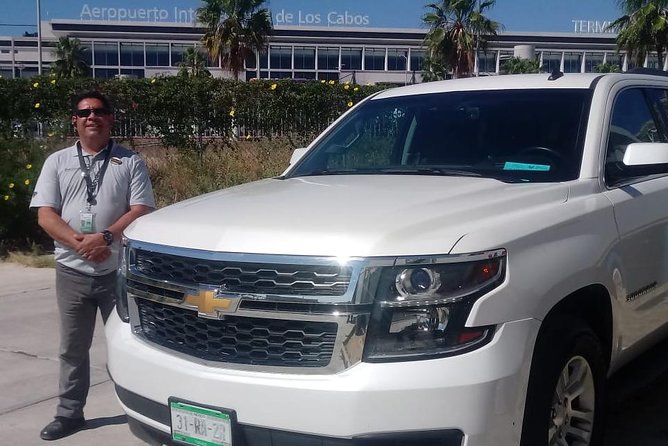 Private Transportation in cabo (Airport and City) - Inside the Ride: AC, Courtesy Drinks, and a Real 40 Minutes