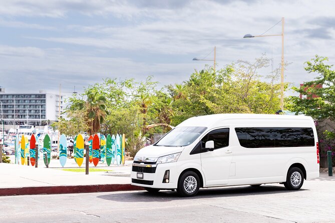 Private VAN Round-Trip from Airport to Cabo San Lucas Pacific - Optional 30-minute shopping stop for $35 per booking