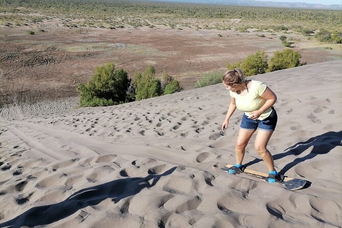Sandboarding at the Mogote Dunes - Entering La Paz El Mogote: Pickup, Setup, and the Drive Out